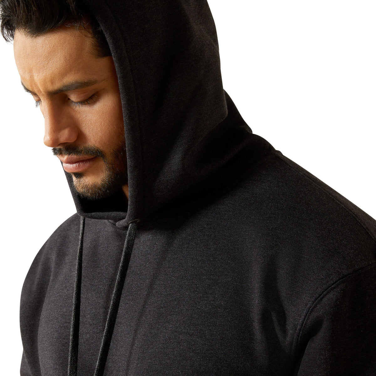 Ariat Mens Rebar Workman Bolt Hoodie - Charcoal Heather