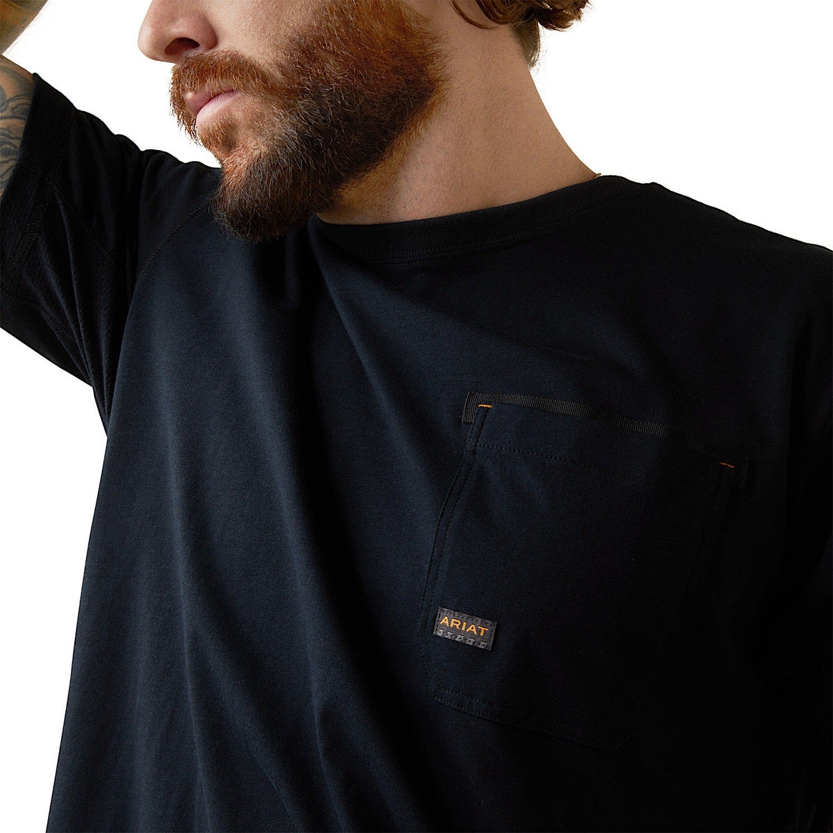 ARIAT Mens Rebar Workman Buzz Saw S/S T-Shirt Black