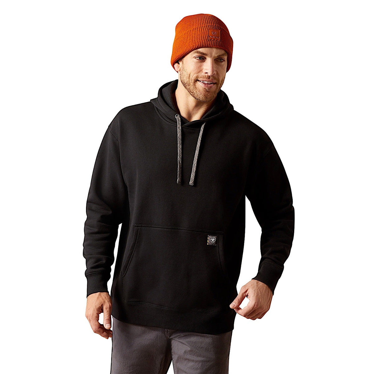 Ariat Men’s Rebar Workman Chainsaw Hoodie - Black