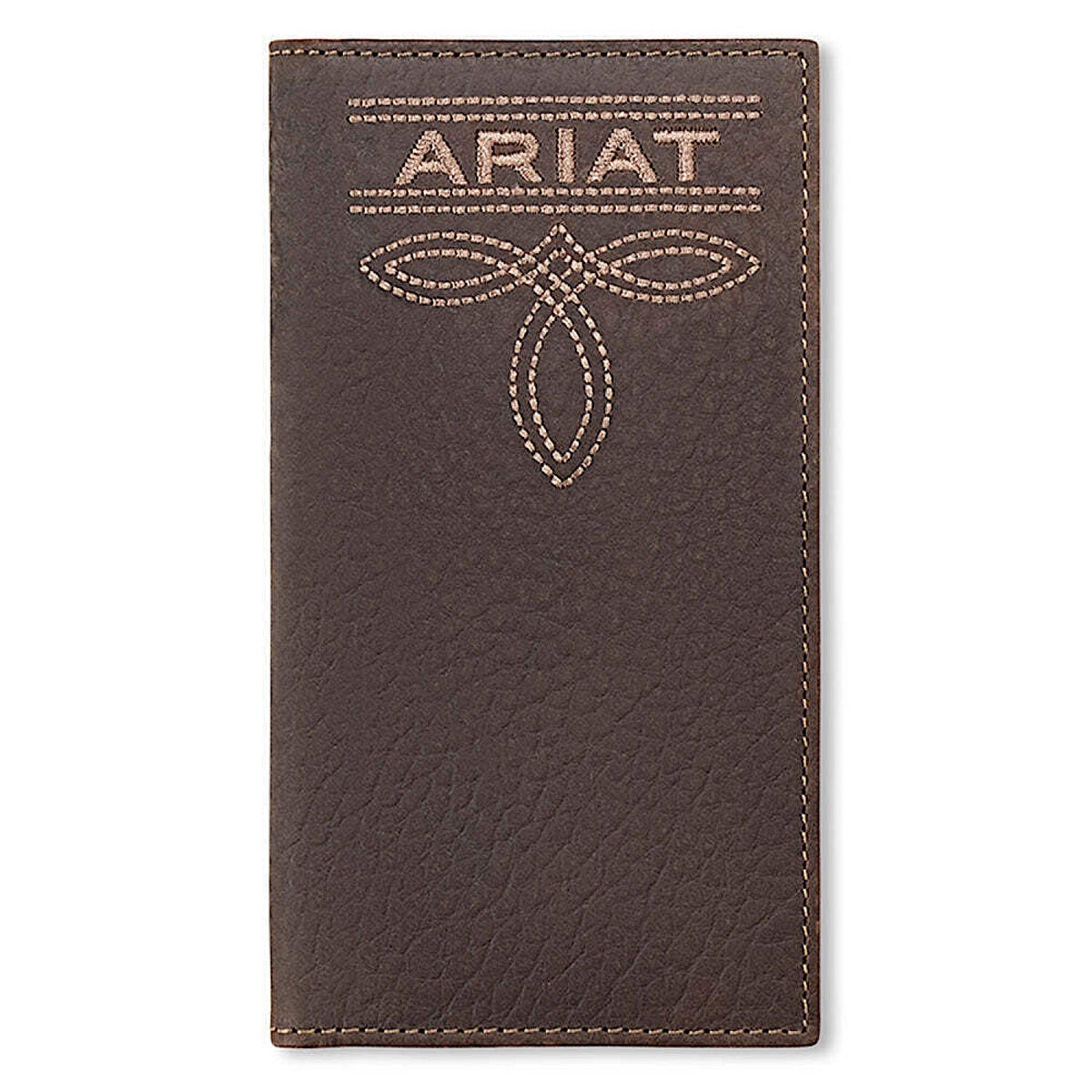 Ariat Mens Rodeo Style Wallet Bug Stitch - Brown