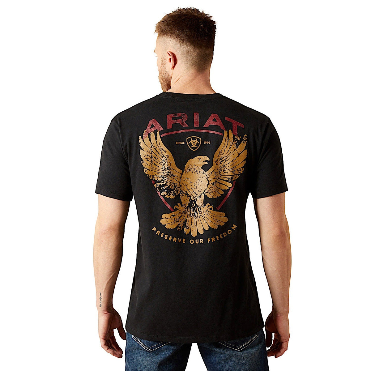Ariat Men’s Rustic Eagle T-Shirt - Black