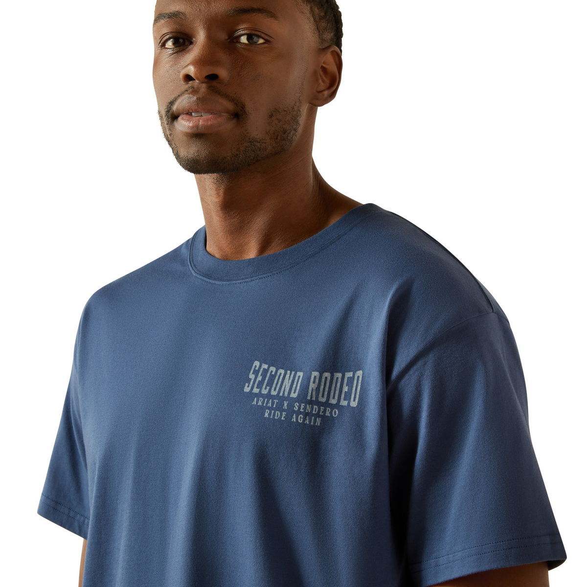 Ariat Mens Sendero Second Rodeo Tee - Dark Denim