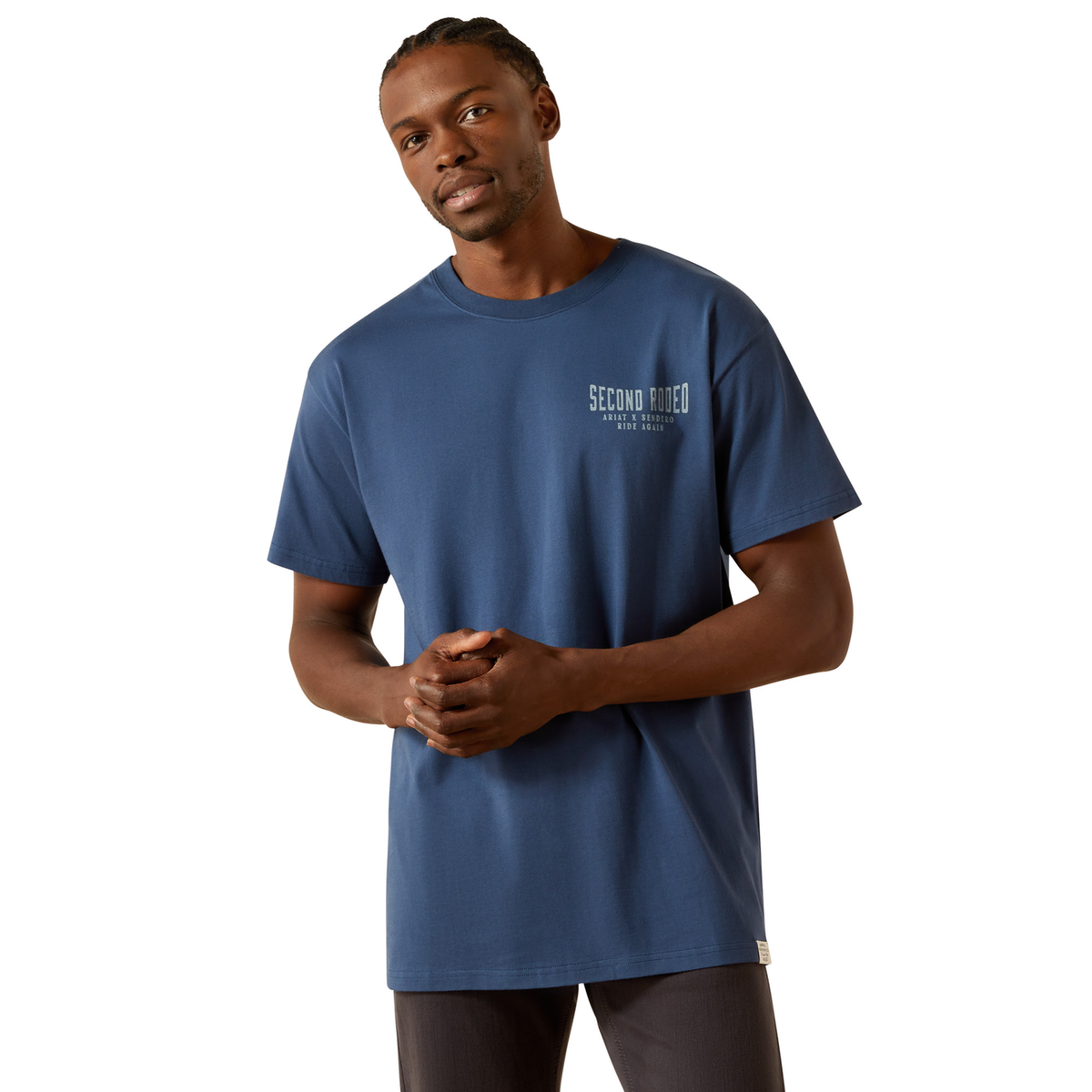 Ariat Mens Sendero Second Rodeo Tee - Dark Denim