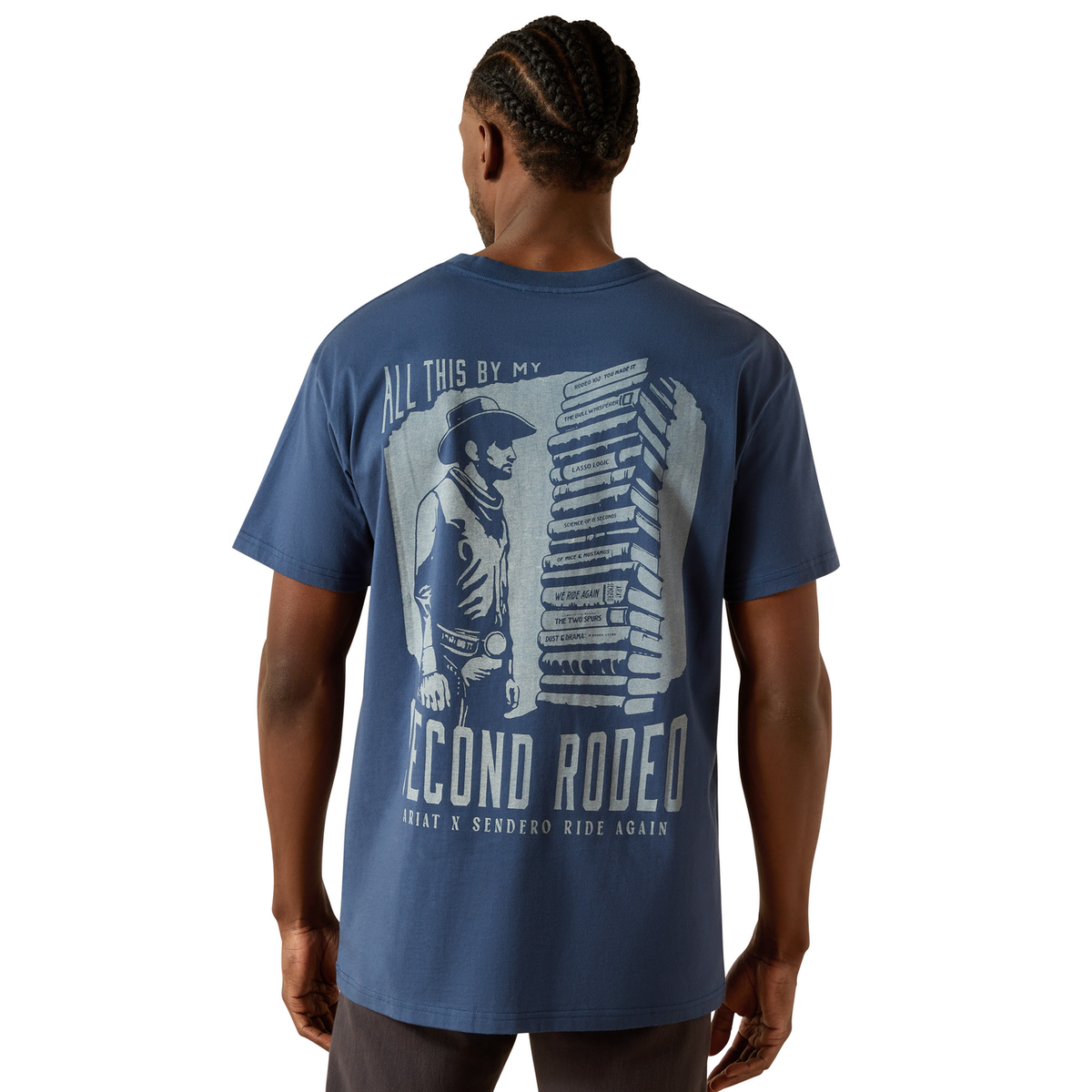 Ariat Mens Sendero Second Rodeo Tee - Dark Denim