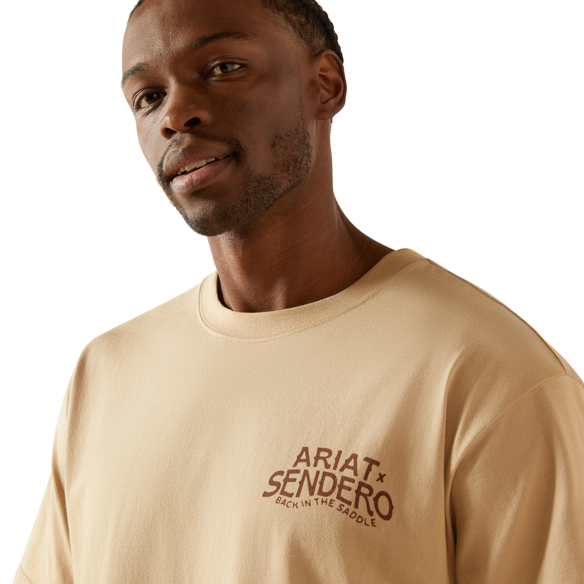 Ariat Mens Sendero West Is Best Tee - Irish Cream