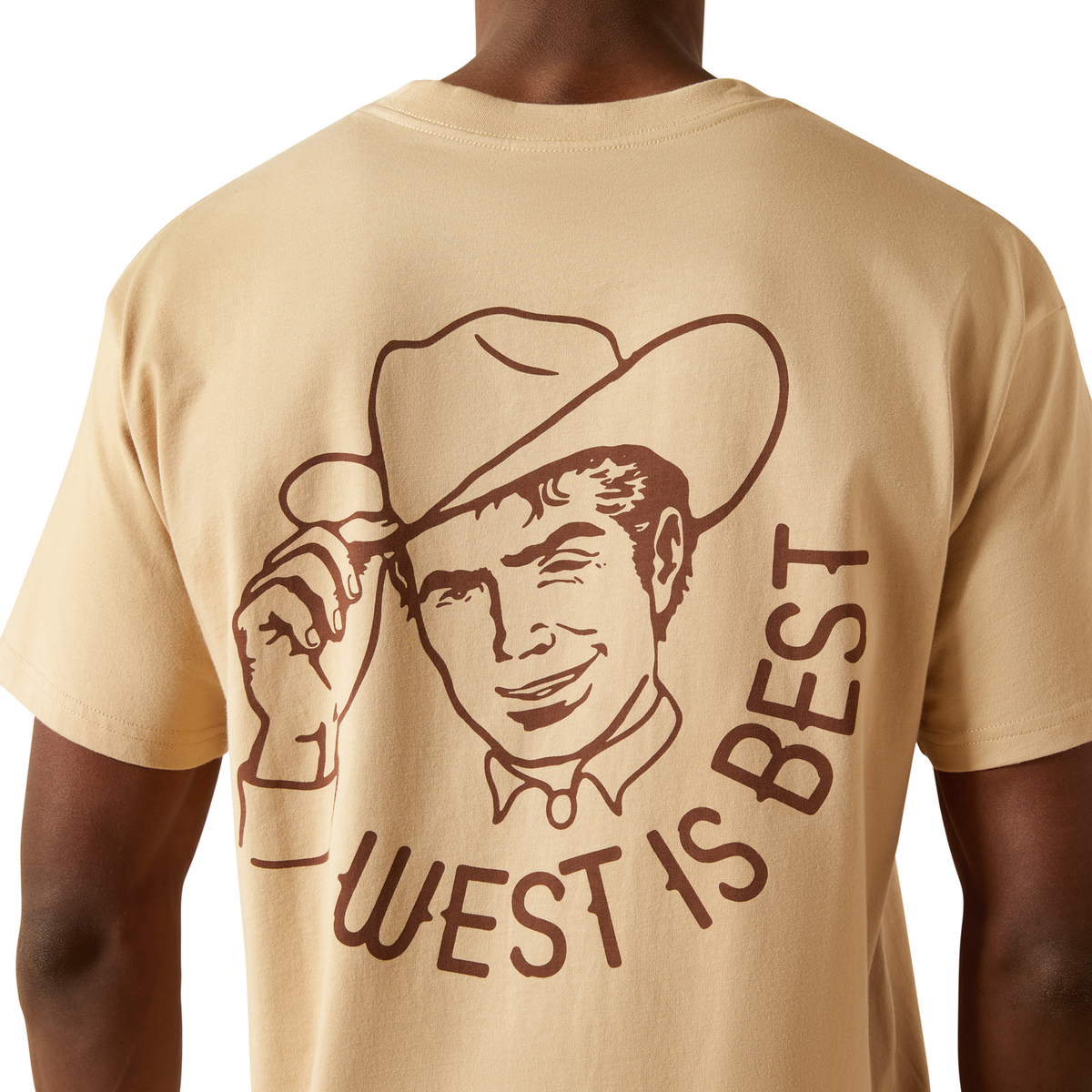 Ariat Mens Sendero West Is Best Tee - Irish Cream