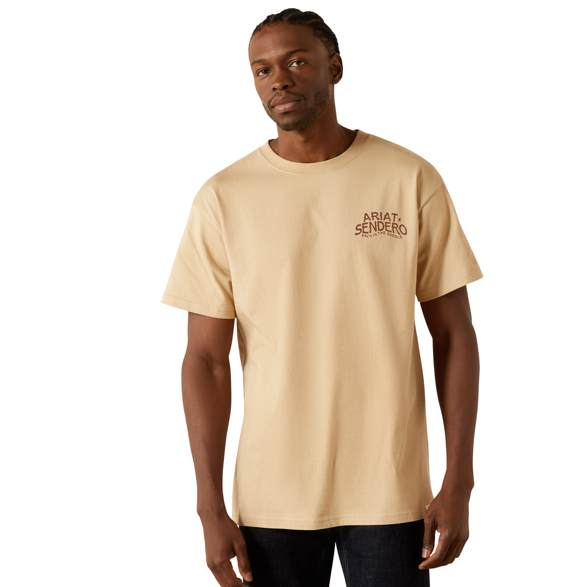 Ariat Mens Sendero West Is Best Tee - Irish Cream