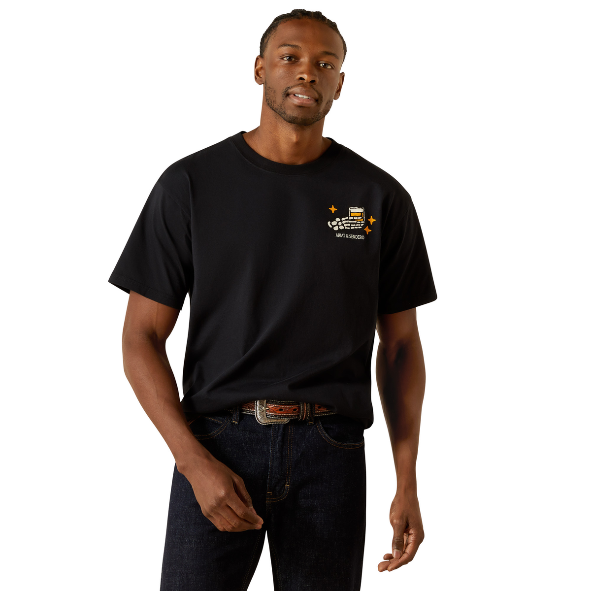 Ariat Mens Sendero When Life Gives You Agaves Tee - Black