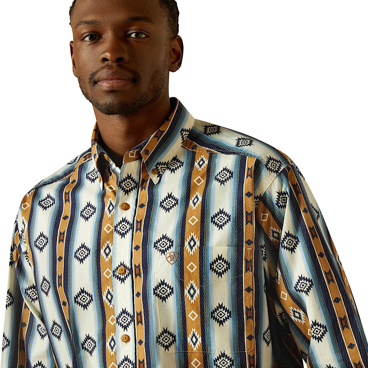 Ariat Mens Shilo Classic Fit Shirt - Blue