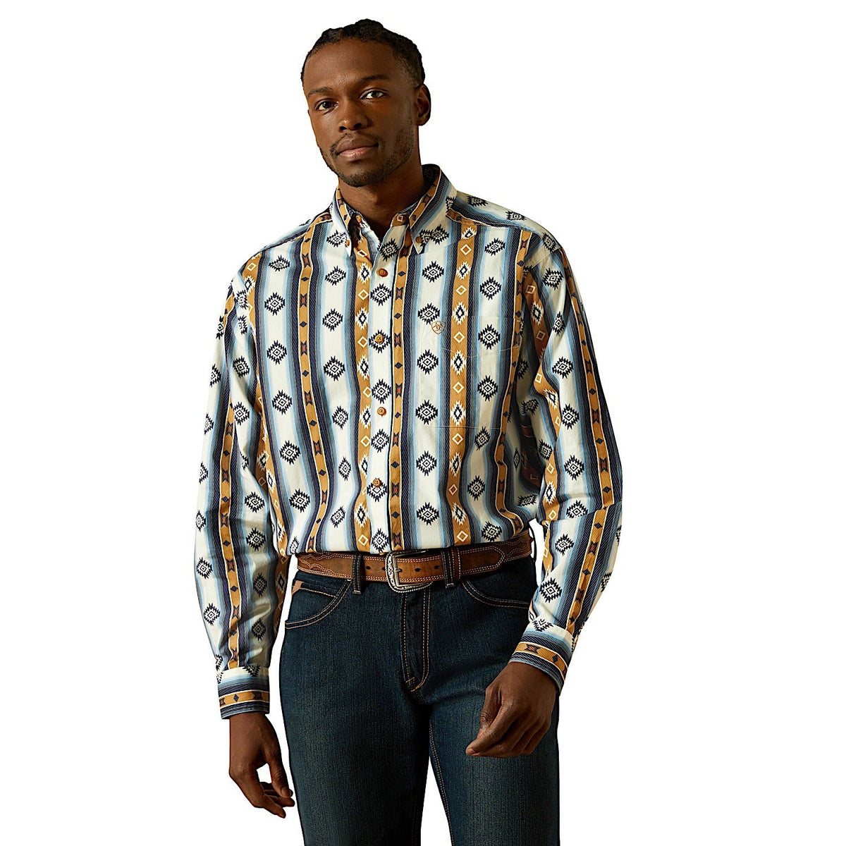 Ariat Mens Shilo Classic Fit Shirt - Blue