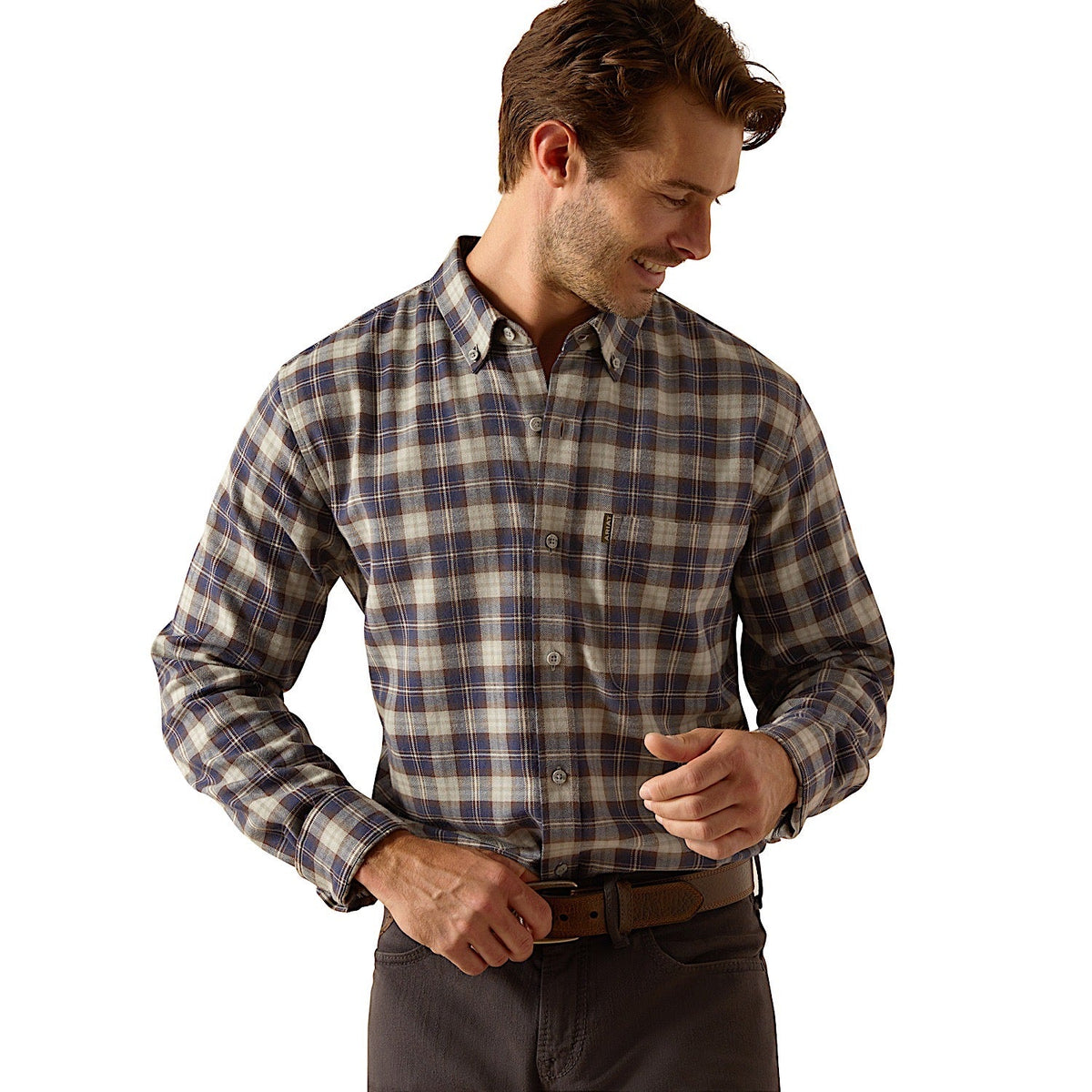 Ariat Men’s Simmental Flannel Shirt - Horizon Plaid