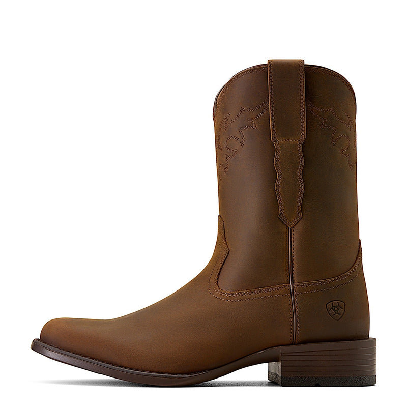 Ariat Men’s Sonoro Roper Toe Western Boot - Distressed Brown