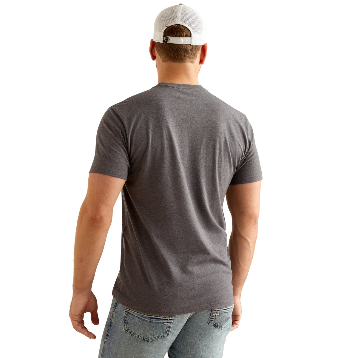 ARIAT Men’s Southwest Logo S/S Tee Titanium Heather