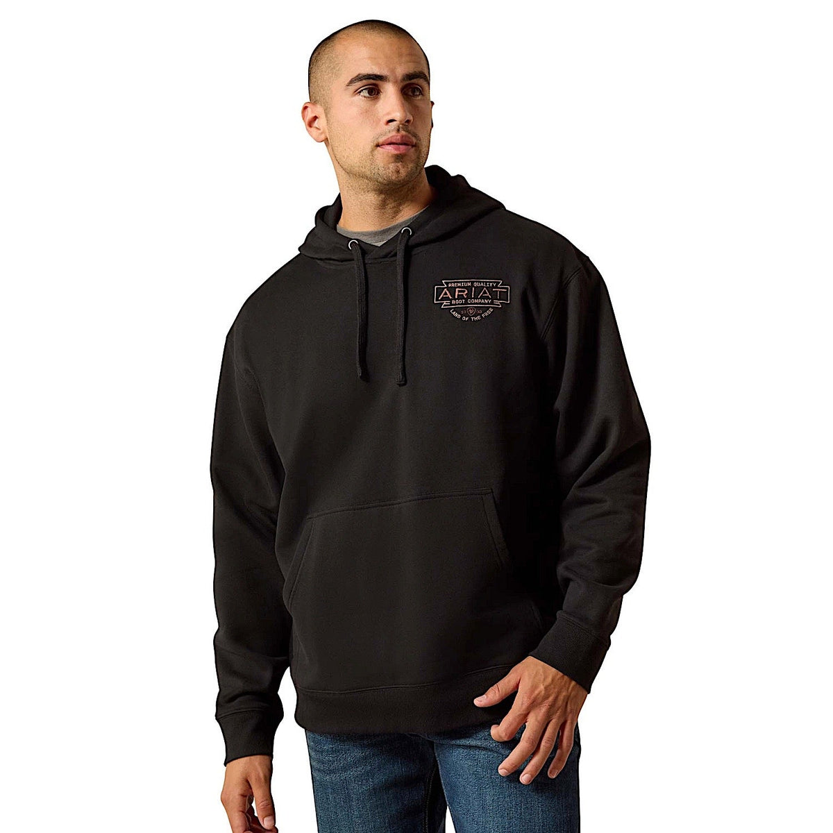 Ariat Men’s Southwest Simple Buckle Hoodie - Black