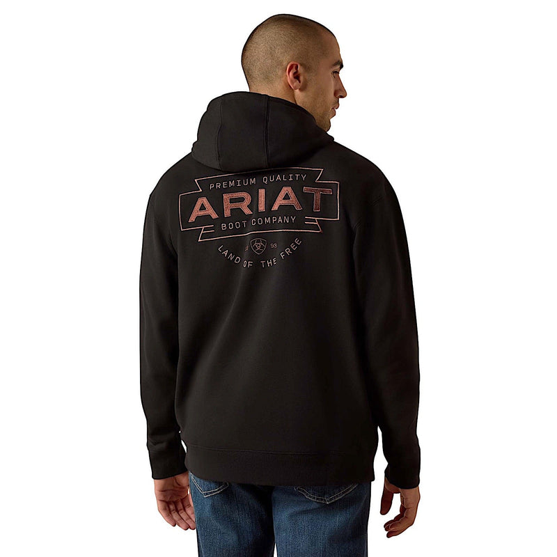 Ariat Men’s Southwest Simple Buckle Hoodie - Black