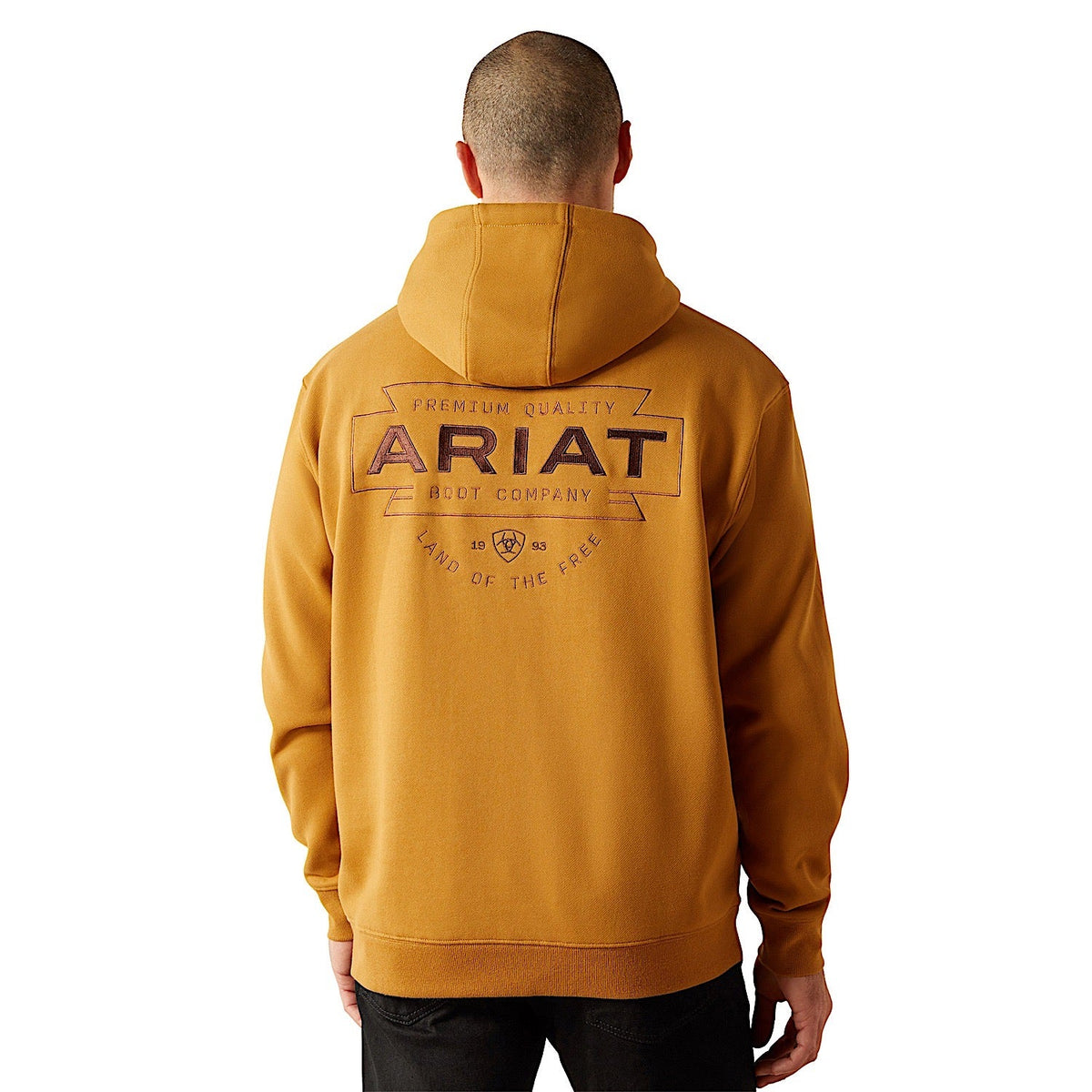 Ariat Mens Southwest Simple Buckle Hoodie - Bone Brown