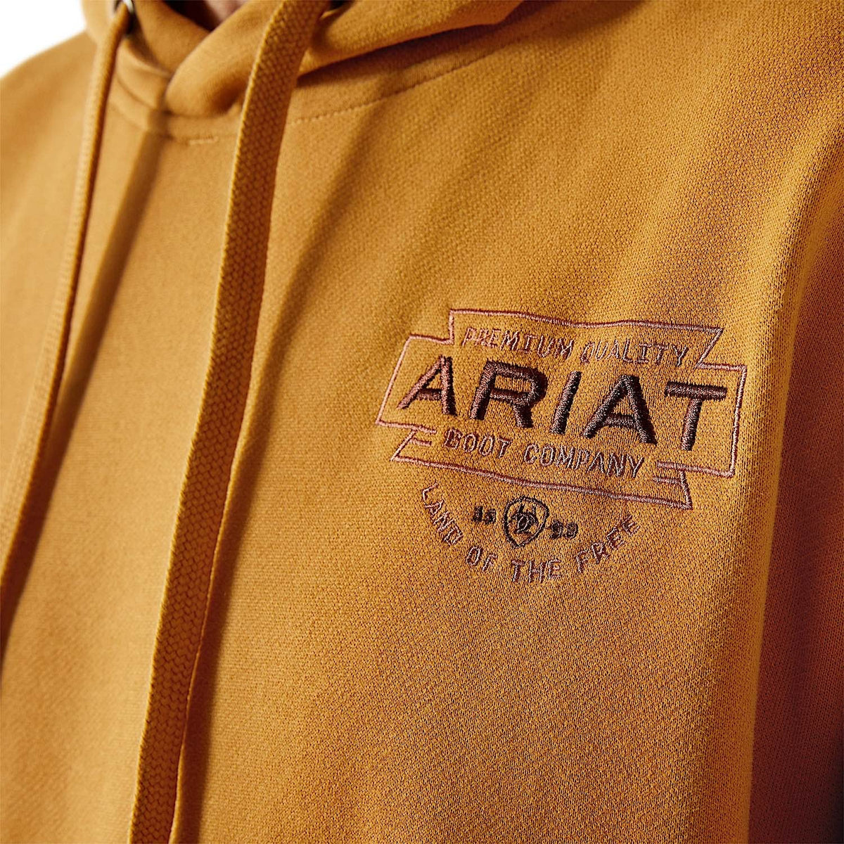 Ariat Mens Southwest Simple Buckle Hoodie - Bone Brown