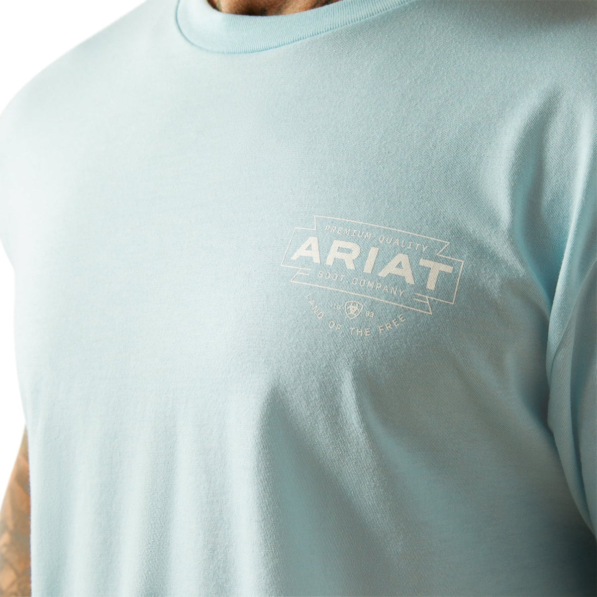 Ariat Men’s Southwest Simple T-Shirt - Sky Blue Heather