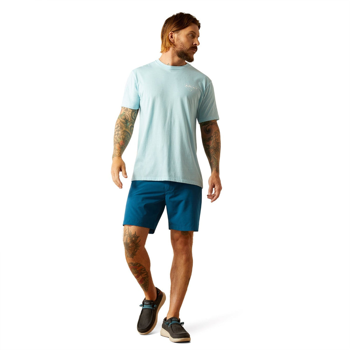 Ariat Men’s Southwest Simple T-Shirt - Sky Blue Heather