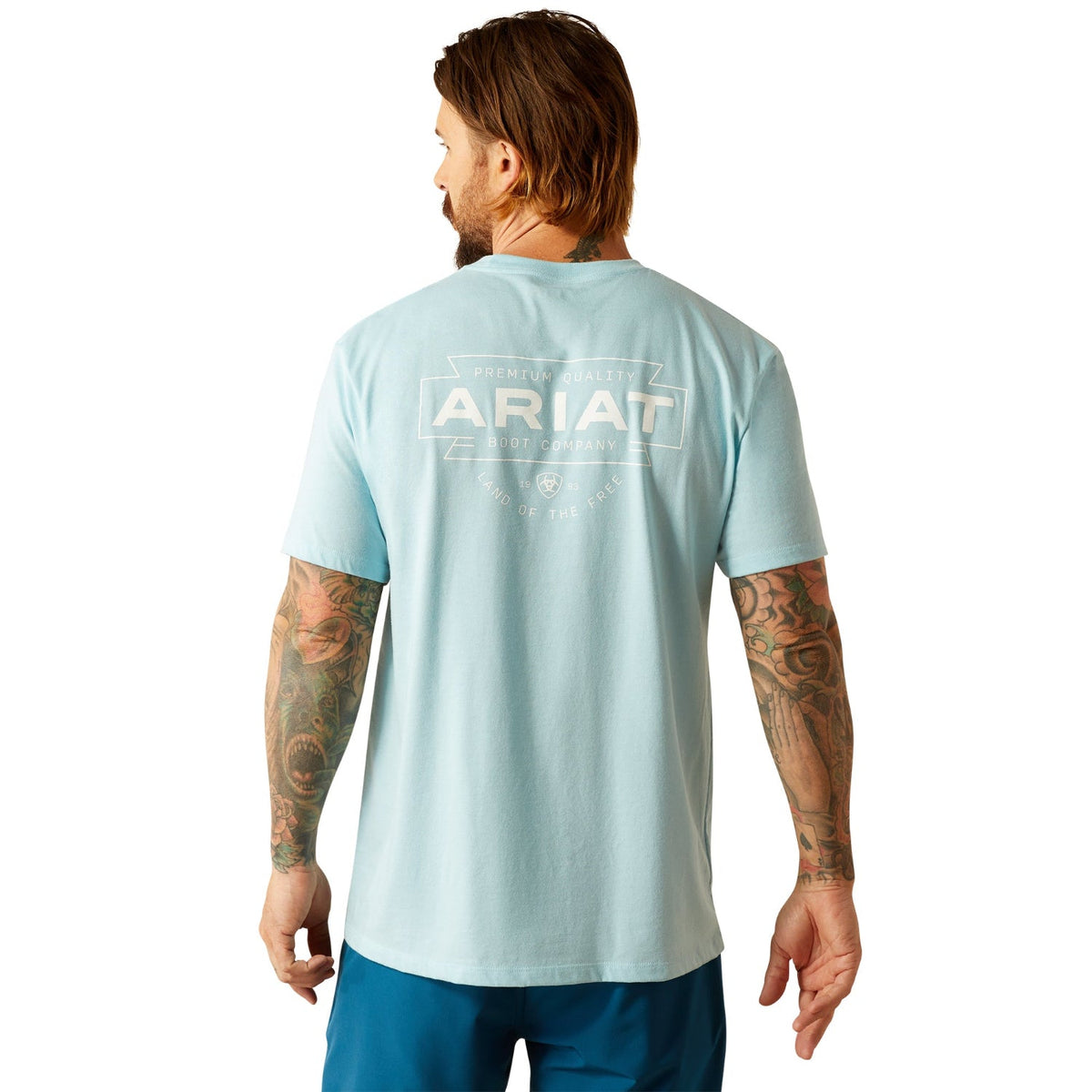Ariat Men’s Southwest Simple T-Shirt - Sky Blue Heather