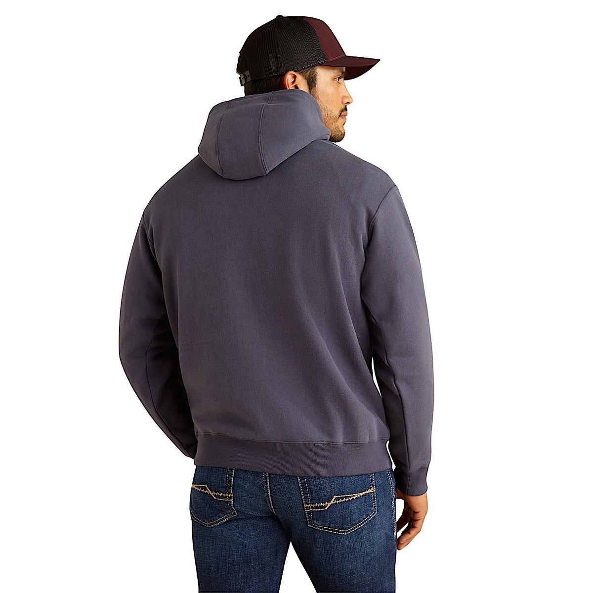 Ariat Men’s Southwestern Longhorn Hoodie - Odyssey Grey