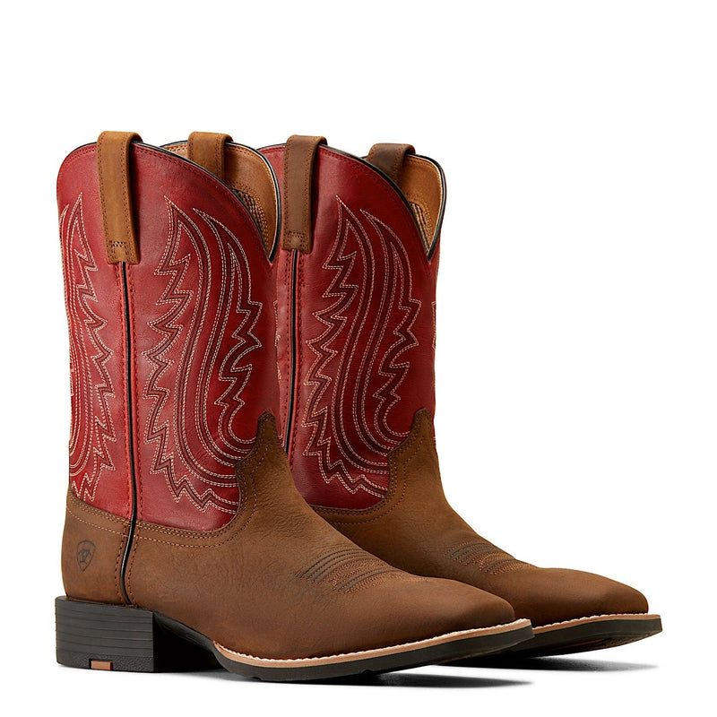 Ariat Men’s Sport Big Country Boot Willow Branch/Bright Red