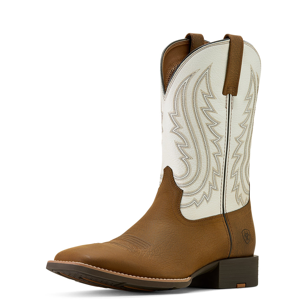 Ariat Mens Sport Big Country Wide Square Toe Boot - Mustang Brown/Smokey Cream