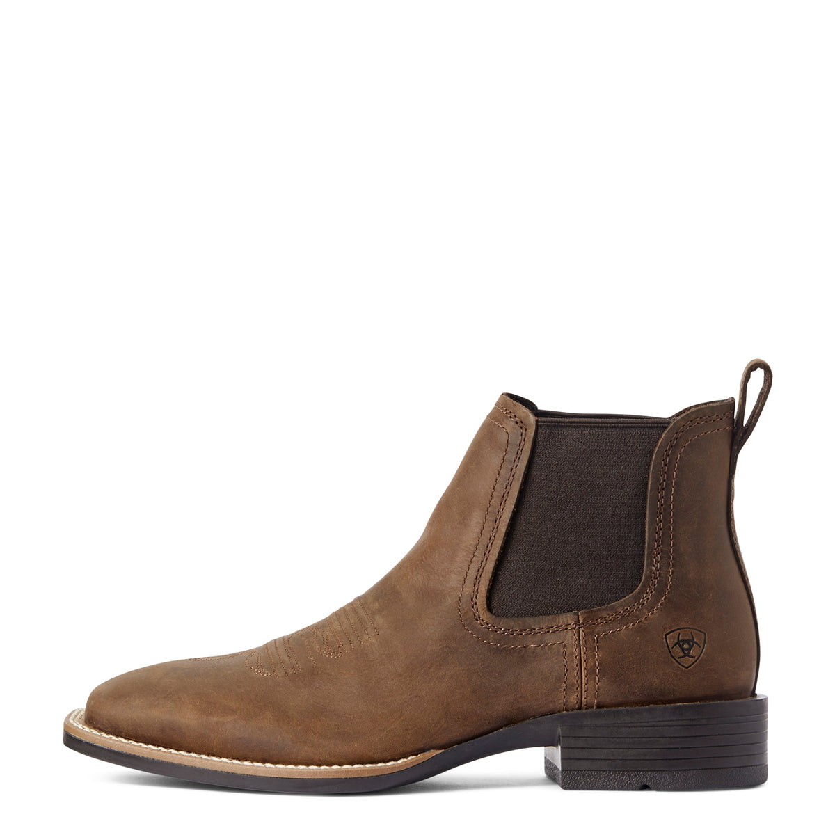 Ariat Mens Sport Booker Wide Square Toe Boot - Distressed Tan