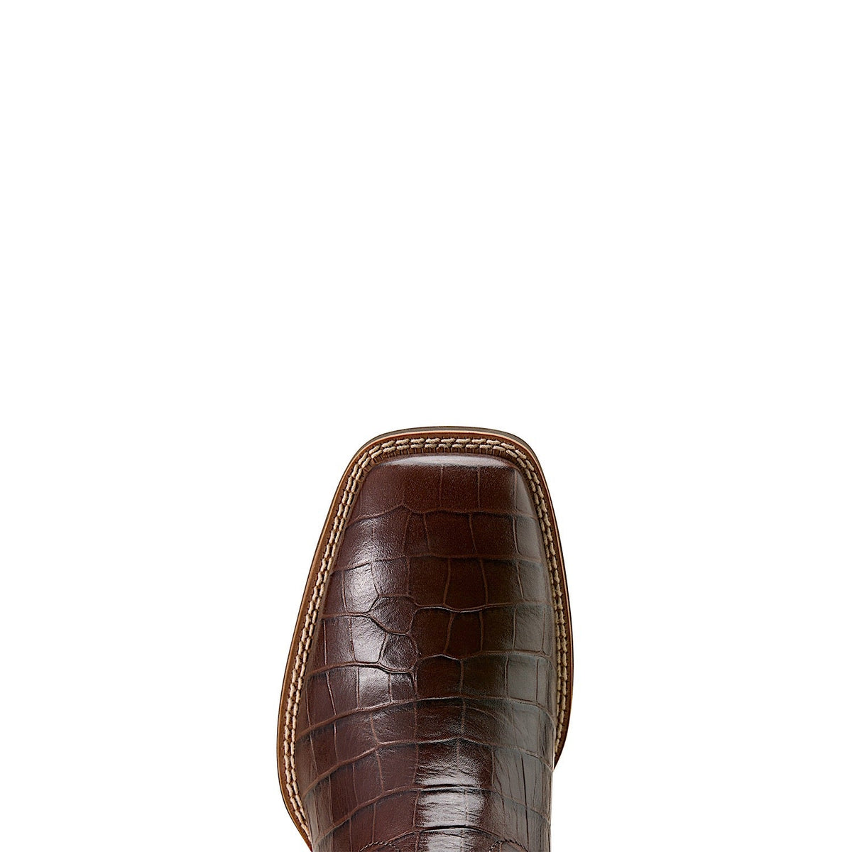 Ariat Men’s Sport Latigo Wide Square Toe Cowboy Boot - Chocolate Croc Print/Bitter Chocolate