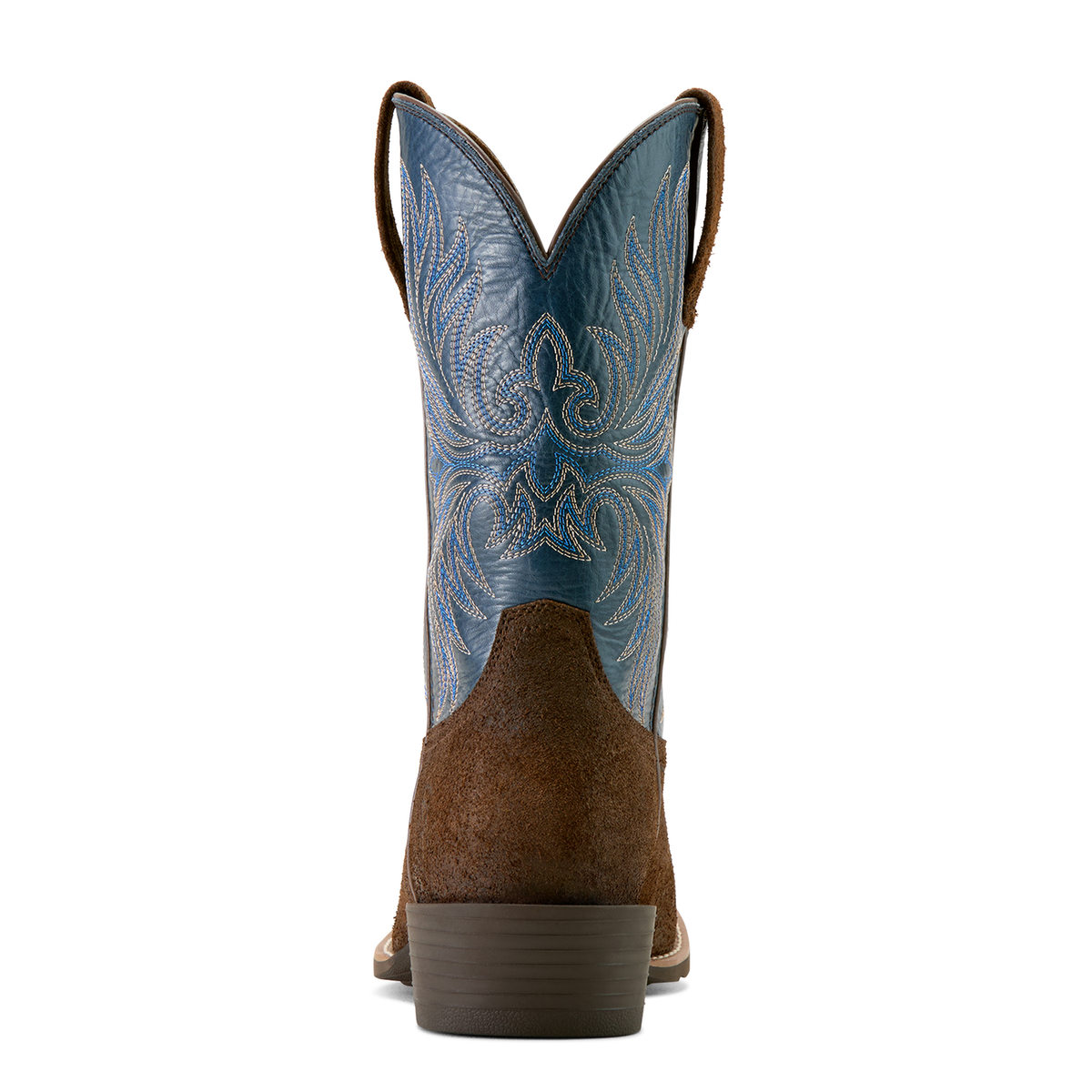 Ariat Men’s Sport Narrow Cutter Western Boot - Aged Smokehouse Roughout/Midnight Blue