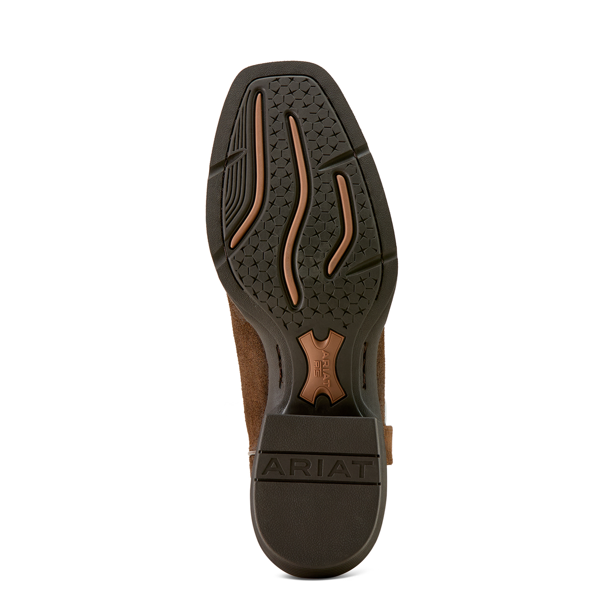 Ariat Men’s Sport Narrow Cutter Western Boot - Aged Smokehouse Roughout/Midnight Blue