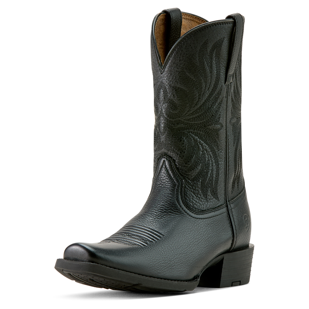 Ariat Men's Sport Narrow Cutter Western Boot - Black Deertan