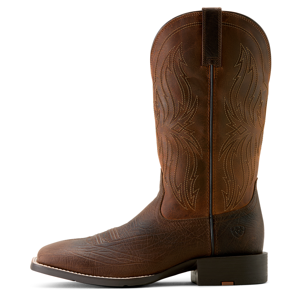Ariat Men’s Sport Rustler Cowboy Boot - Toffee Hippo Print/Rich Oak