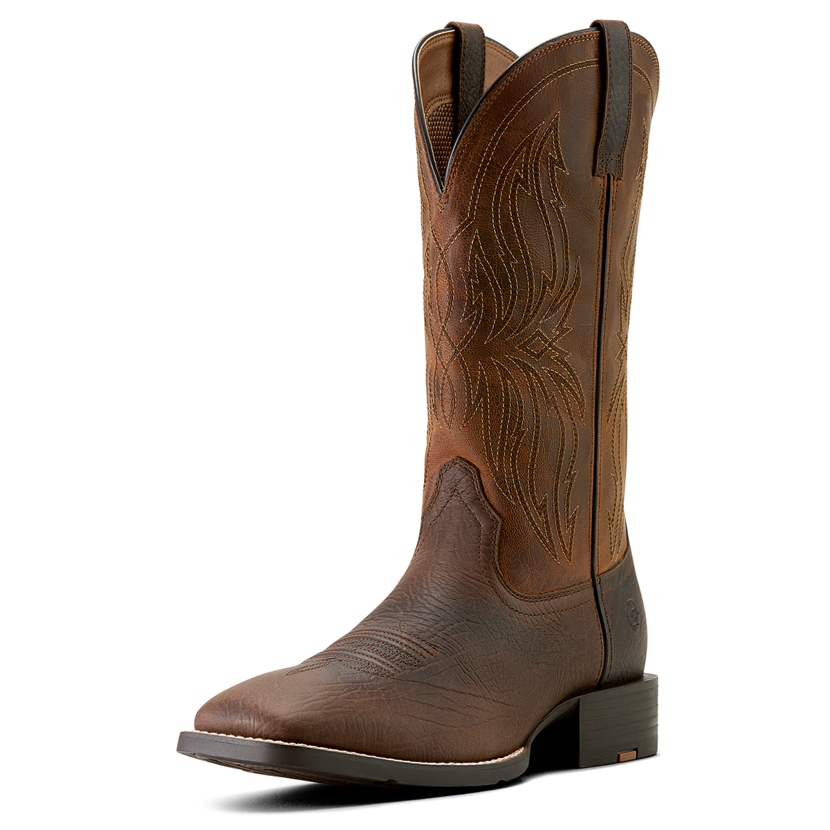 Ariat Men’s Sport Rustler Cowboy Boot - Toffee Hippo Print/Rich Oak