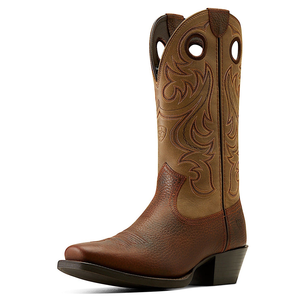 Ariat Men’s Sport Square Toe Brown Oiled Rowdy/Brown Bomber