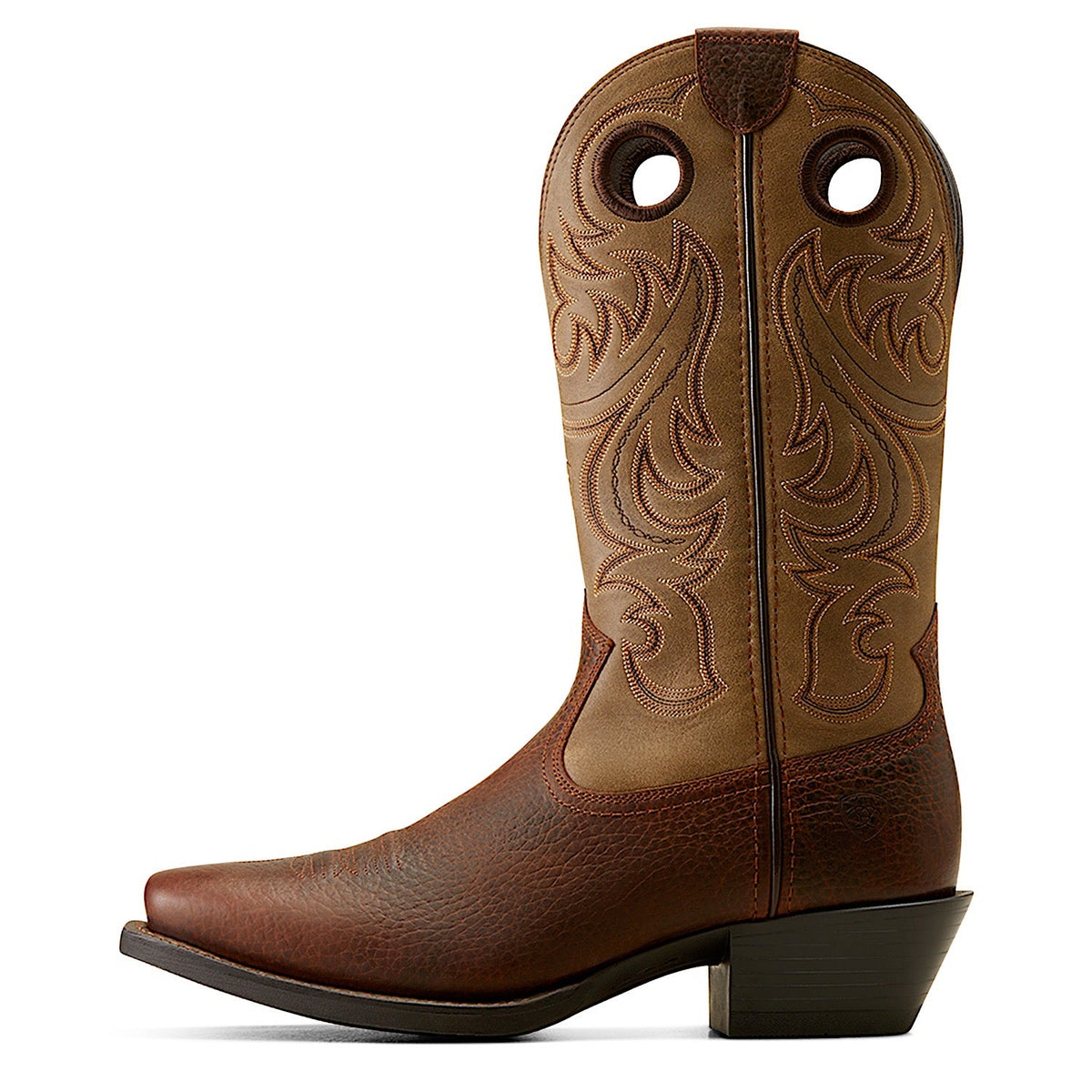 Ariat Men’s Sport Square Toe Brown Oiled Rowdy/Brown Bomber