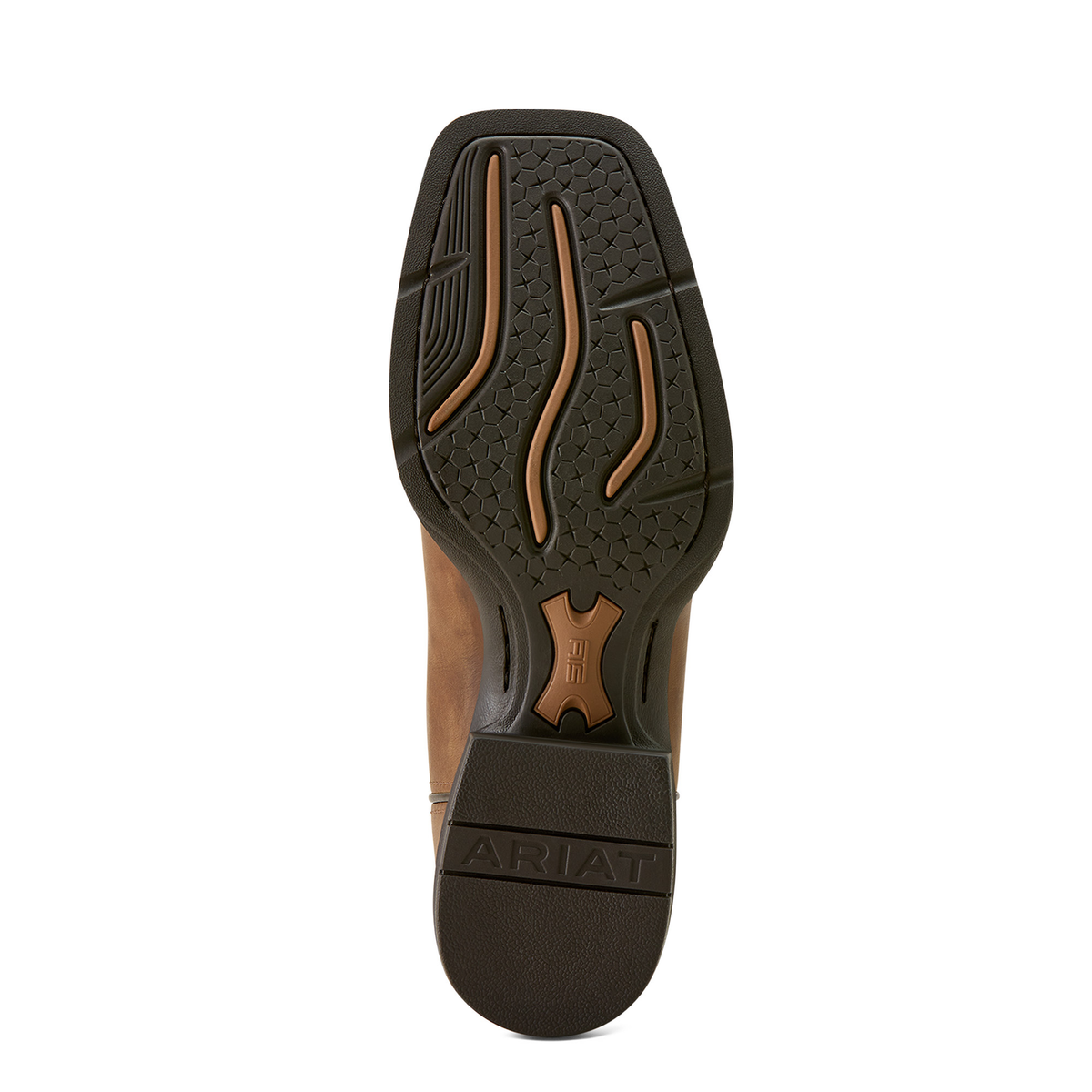 Ariat Mens Sport Steer Skull Cowboy Boot - Sandstorm/Bitter Chocolate