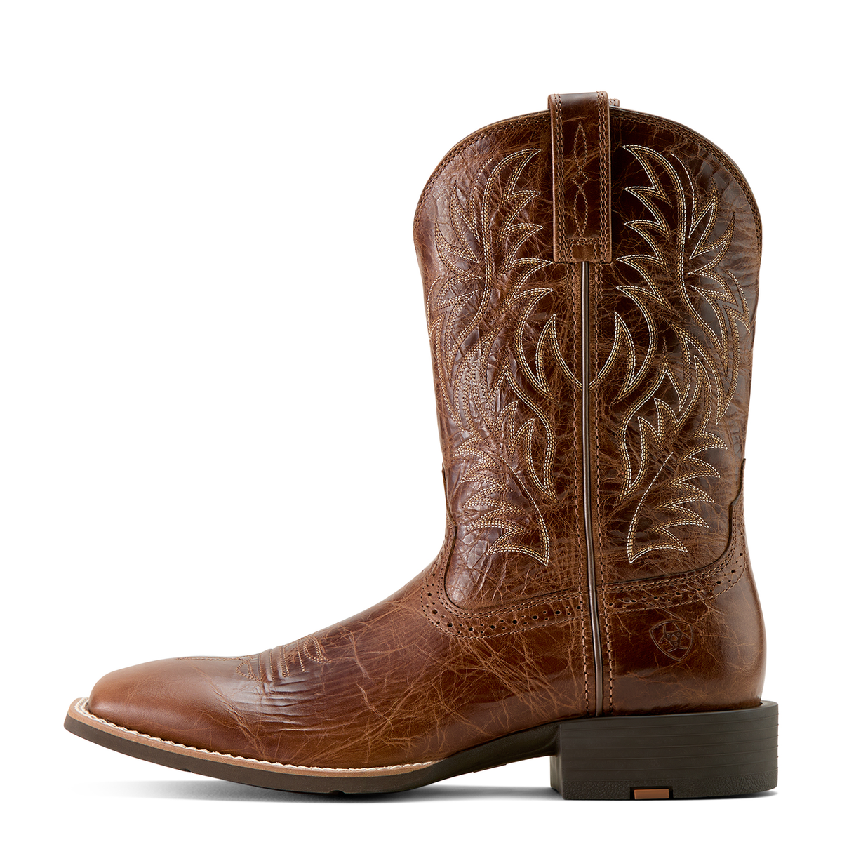Ariat Men’s Sport Western Wide Square Toe Cowboy Boot - Dark Tan