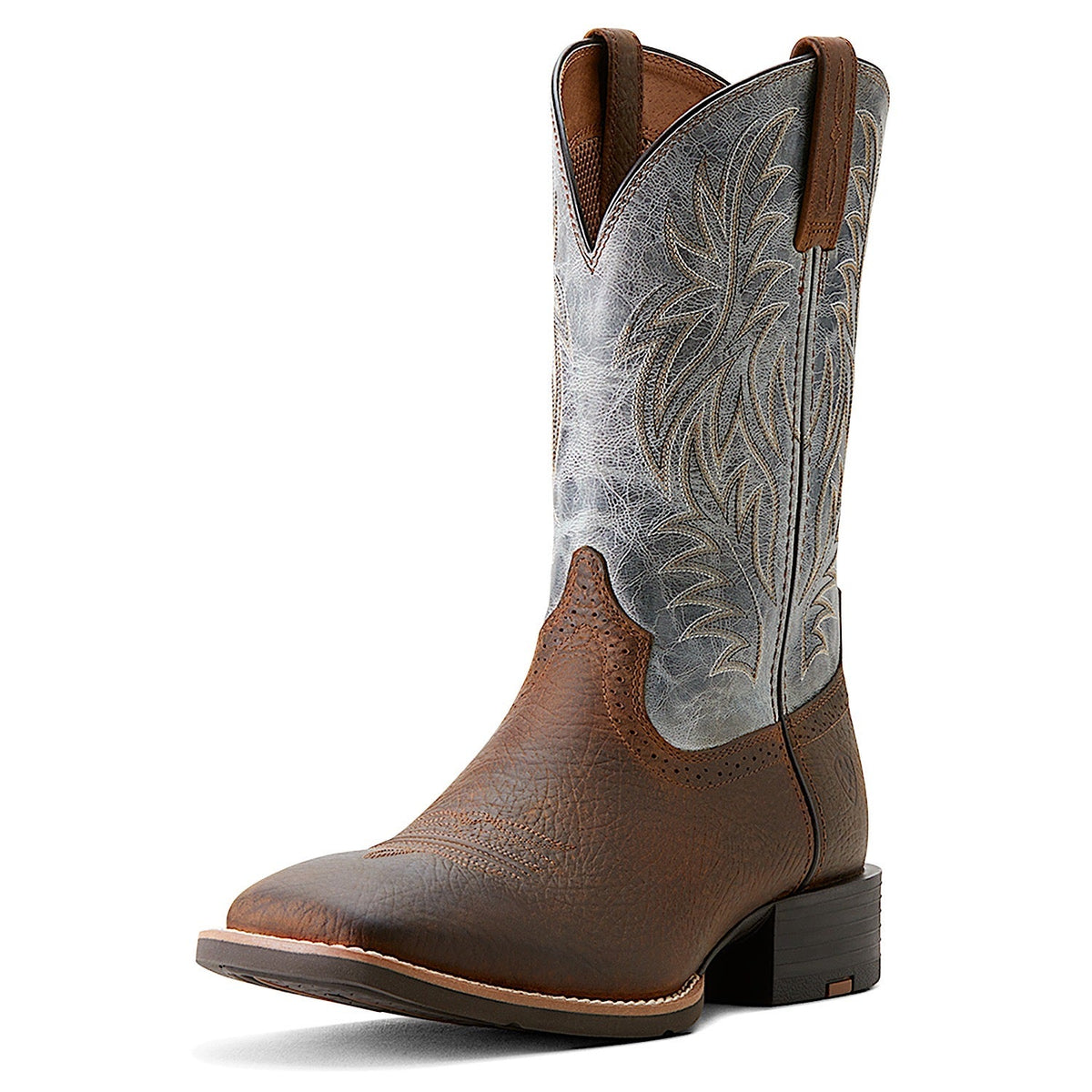Ariat Men’s Sport Western Wide Square Toe Earth/Glacier Blue