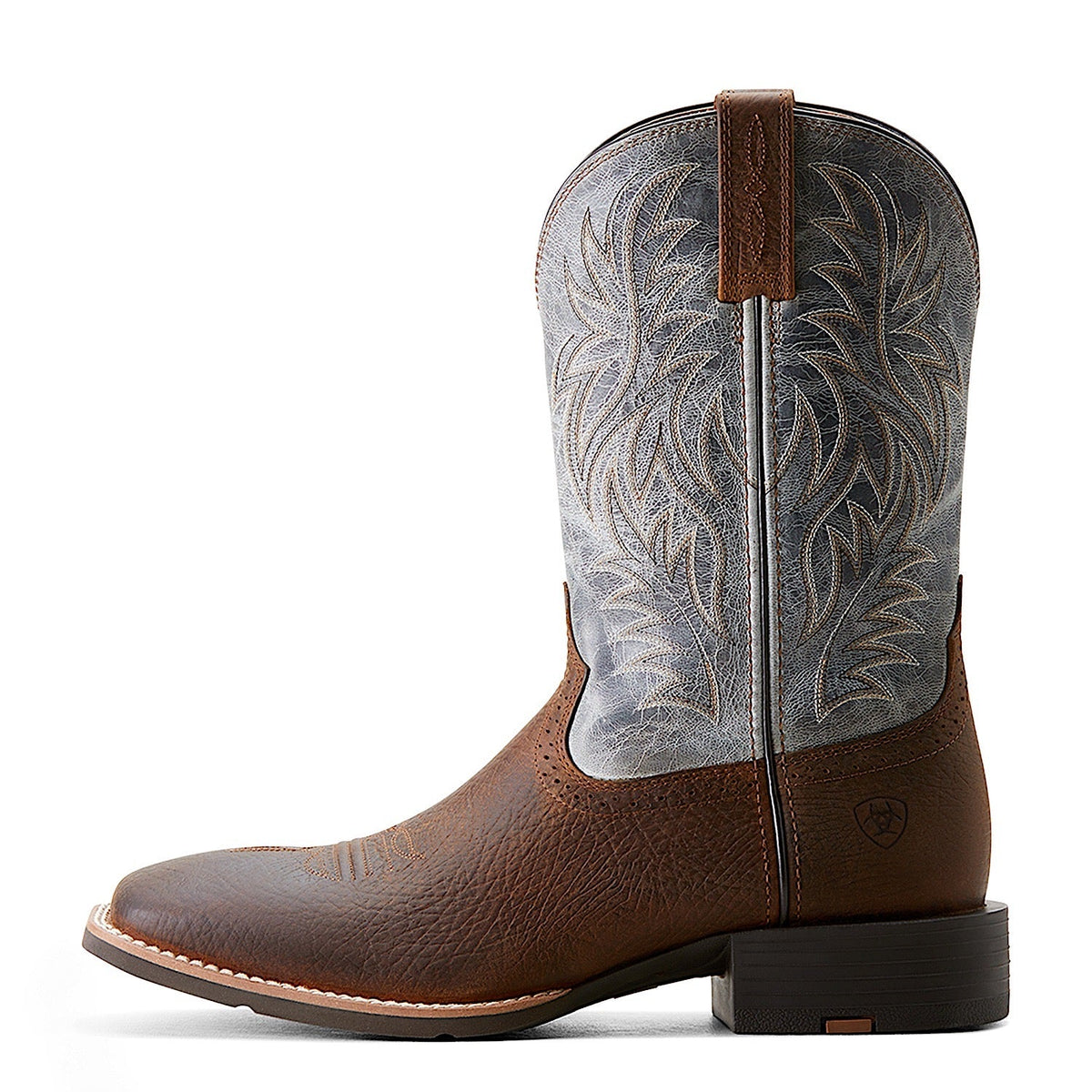 Ariat Men’s Sport Western Wide Square Toe Earth/Glacier Blue