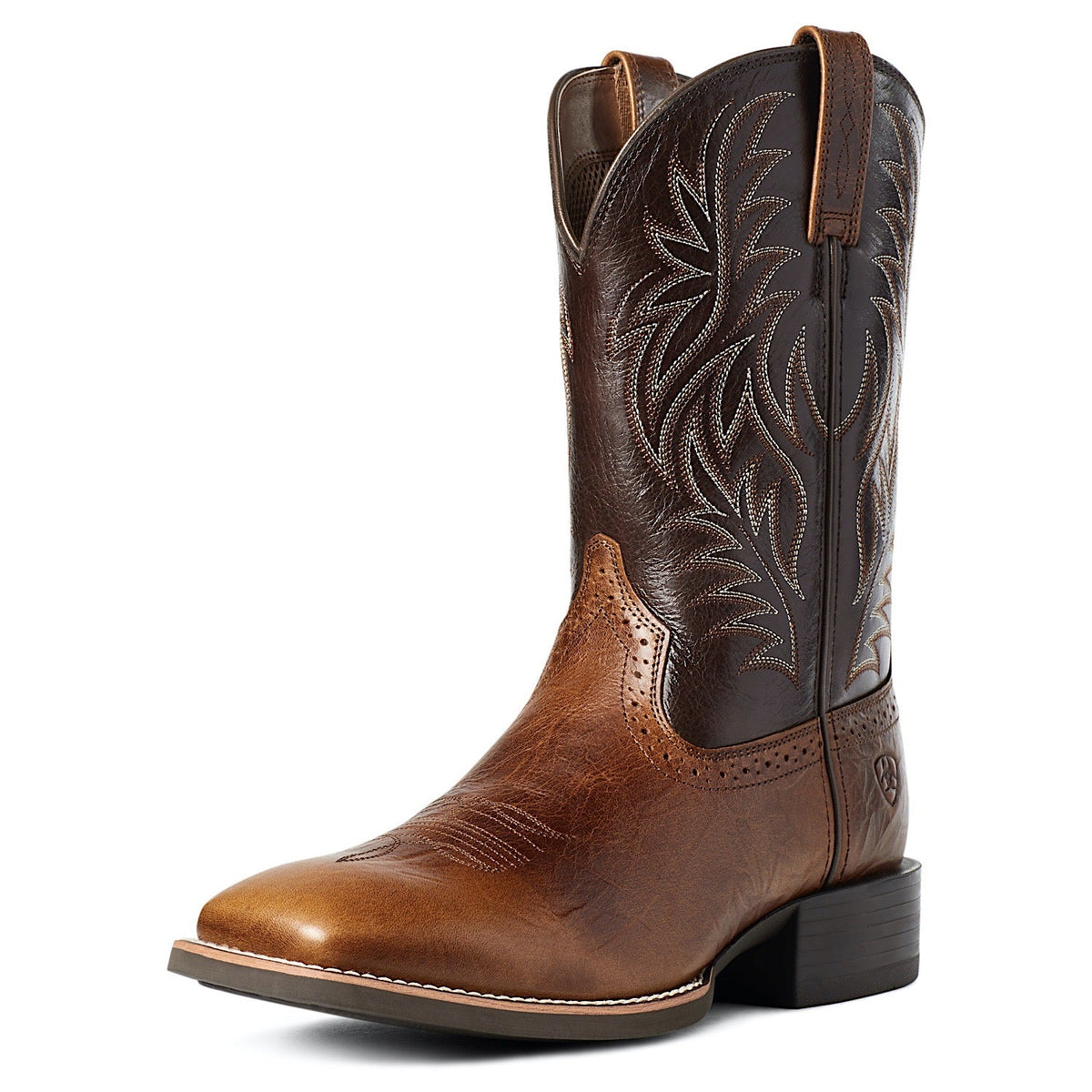 Ariat Men’s Sport Wide Square Toe Boot - Peanut Butter/Chaga Brown