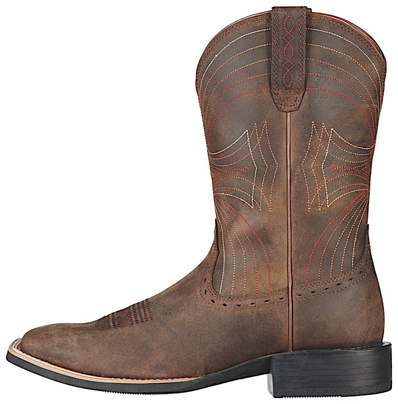 Ariat Men’s Sport Wide Square Toe - Distressed Brown