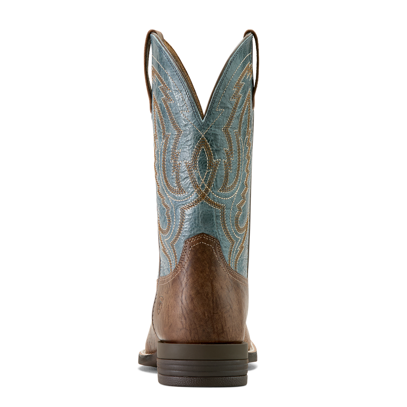 Ariat Men’s Steadfast Western Boot - Dusk Brown/Baby Blue Eyes