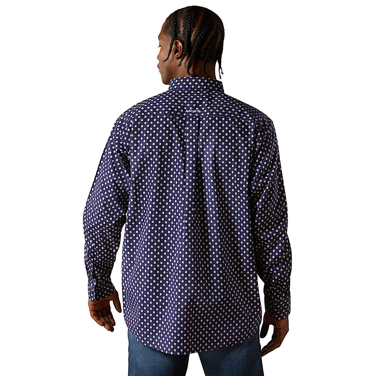 Ariat Mens Stone Classic Fit Shirt - Dark Blue