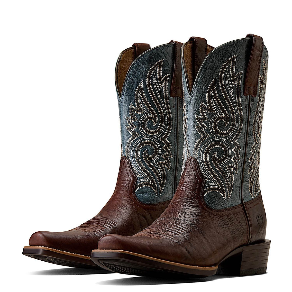 Ariat Men’s Stonebrook Narrow Cutter Toe Cowboy Boot - Java Edge/Baby Blue Eyes