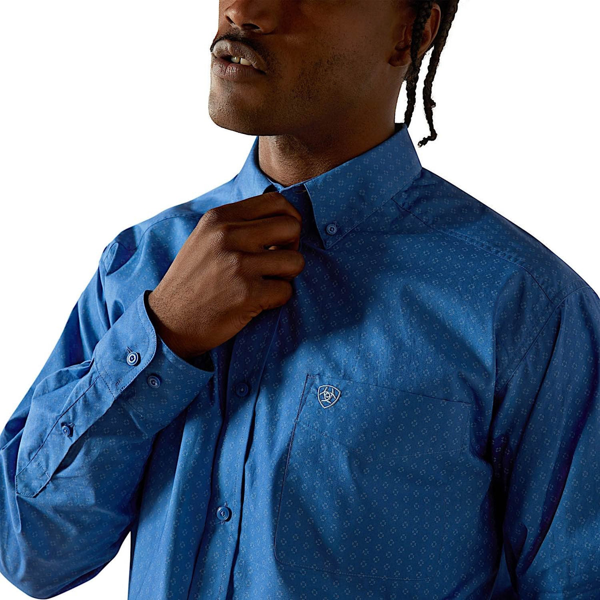 Ariat Mens Stratford Classic Fit Shirt - Royal Blue