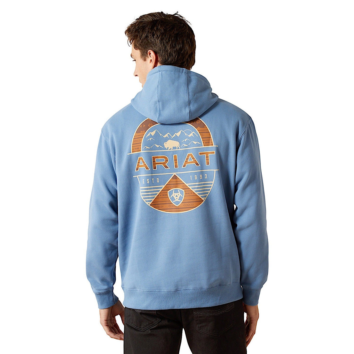 Ariat Mens Sun Valley Circle Hoodie - Coronet Blue