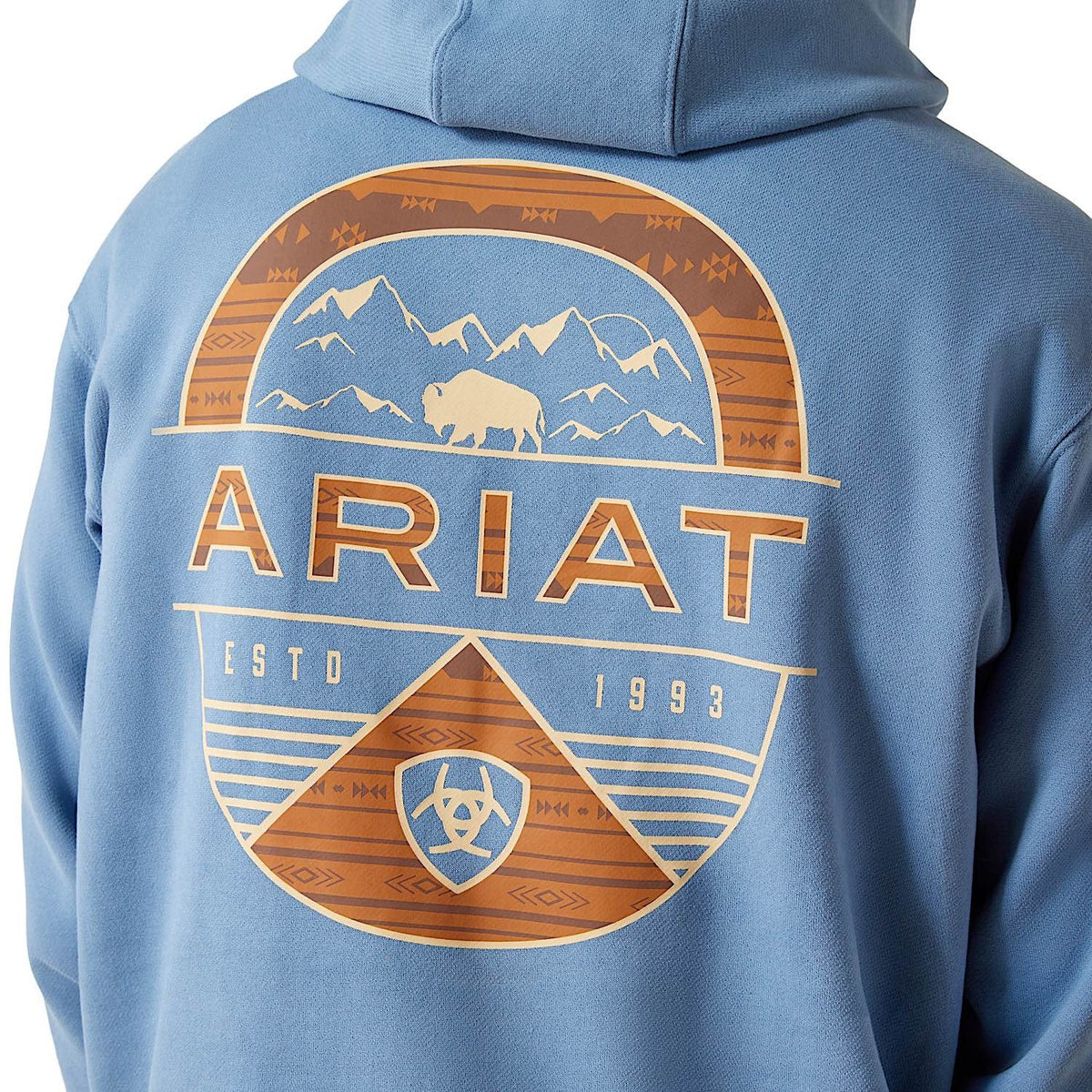 Ariat Mens Sun Valley Circle Hoodie - Coronet Blue