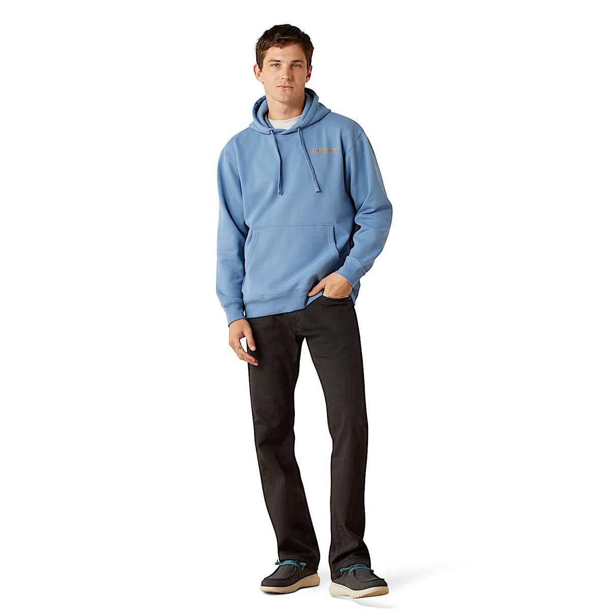 Ariat Mens Sun Valley Circle Hoodie - Coronet Blue