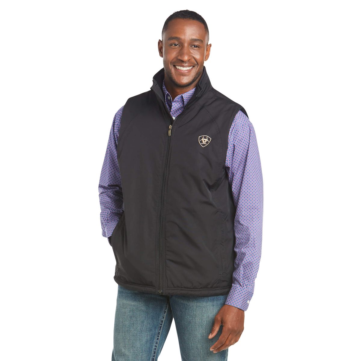 Ariat Mens Team Insulated Vest - Black